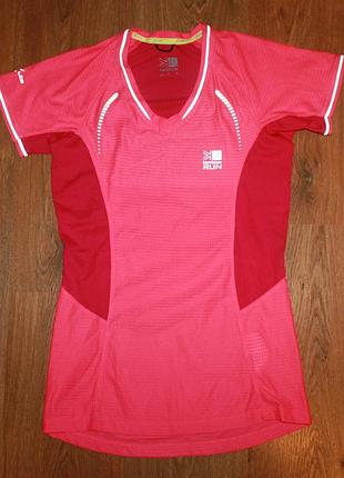 Женская спортавная футболка розовая karrimor run m