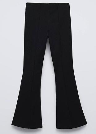 Zara брюки кльош в рубчик s