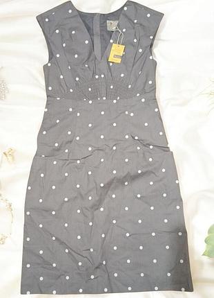 Серое платье в горошек tom joule968 новое