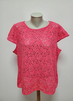 Шикарная брендовая котоновая гипюровая блузка