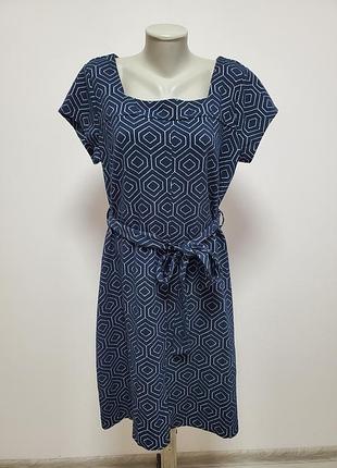 Красивое брендовое трикотажное платье с вискозой батал