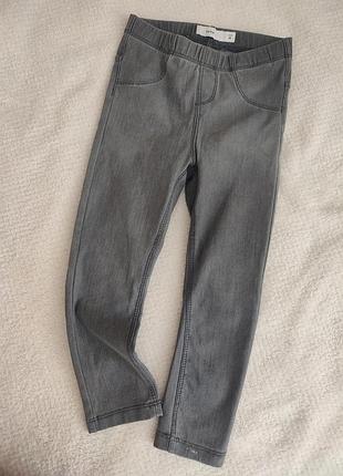 Леггинсы для девочки. лосины джинсы на 2-3 года. джинсовые лосины