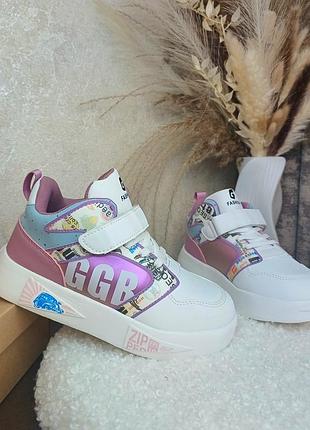 Детские кроссовки для девочки хайтопы