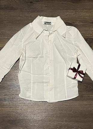 Белая классическая блуза,xs-s.