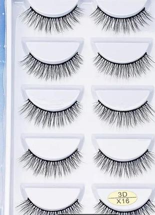 Ресницы накладные. набор 5 шт.