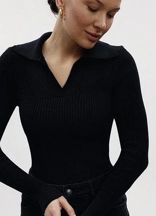 Вкорочена кофтинка в рубчик bershka🌿