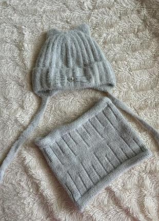 Зимова шапка arctic з зав'язками для дівчинки 4 роки