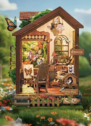 Румбокс домик бабочек butterfly house diy miniature house sq-60