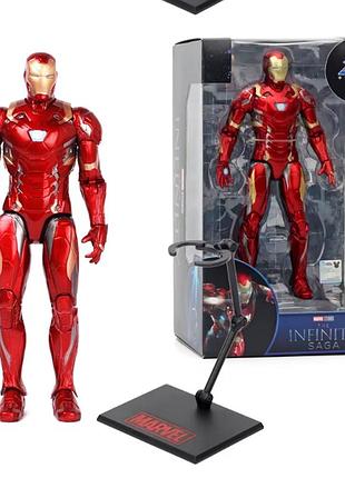Игровая фигурка железный человек iron man marvel с подставкой 18см