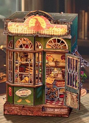 Бук нук магазин магии интерьерный конструктор magic shop diy book nook kit sl-35