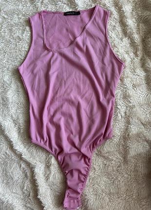 Продам рожеве боді boohoo в рубчик