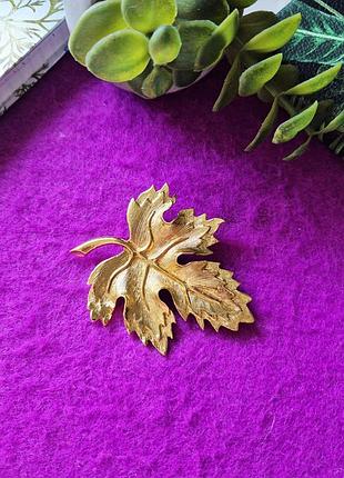 Брошьavon solar magic leaf, 1999 год, винтаж