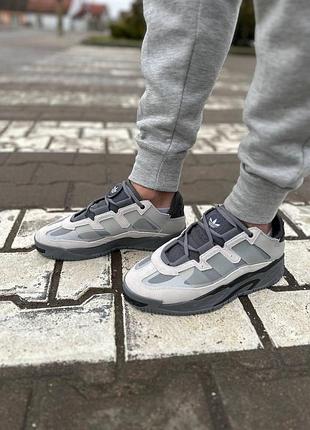 Женские кроссовки adidas niteball grey black v2