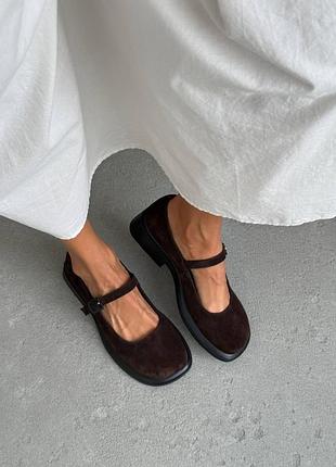 Туфли женские натуральная замша
