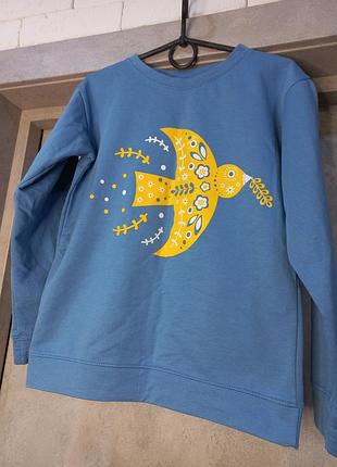 Гарна, стильна, кофта, світшот на дівчинку, демісізон ,блакитно жовта