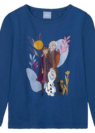 Реглан кофта лонгслив frozen для девочки, холодное сердце, 66875
