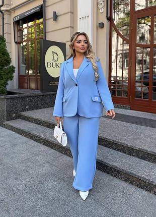 Жіночий класичний костюм | піджак та брюки | 294