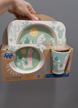 Набір посуду дитячий лама