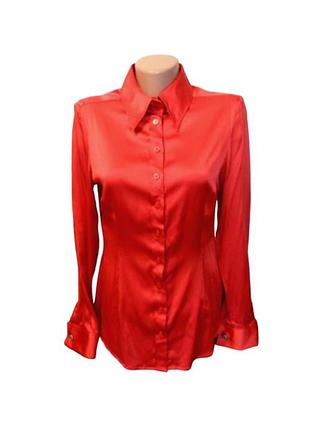 Блуза женская dolzer из шелка красная