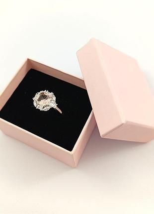 Серебряная кольца с морганитом кт04-мгц