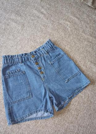 Шорти джинсові  11-12 років на гудзиках
