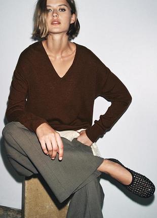 Балетки в сеточку с заклепками