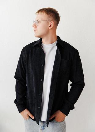 Вельветовая мужская рубашка