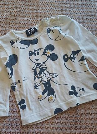 Красивая кофточка лонгслив из минни от dolce&amp;gabbana