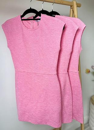 Сукня zara, міні, стильна, гарний рожевий колір