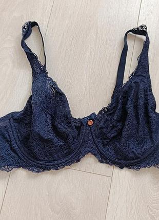 Бюстгальтер ажурний синій бюст мереживний ліф кружевний palmer's 85b 80c