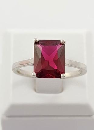 Серебряная кольца с гранатом "nano" кт3790-грн