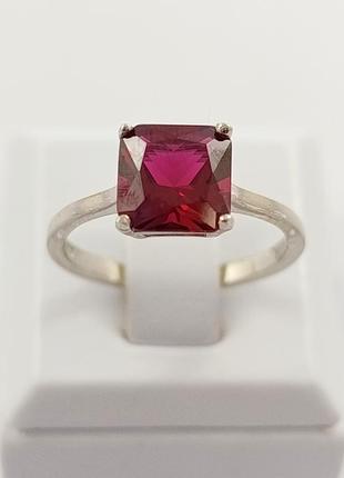 Серебряная кольца с гранатом "nano" кт104/с-грн