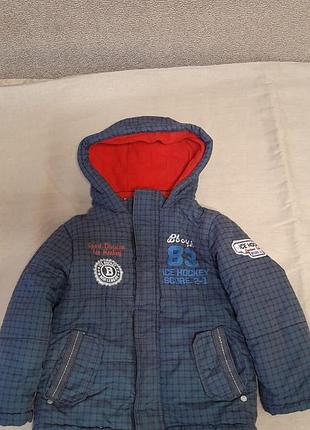 Зимняя куртка topomini 92см 2 года
на теплом флисе