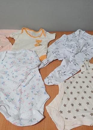 Новые хлопковые бодики для младенцев lily &amp; dan, закрыть и открытые бодики 3,6 - 4,5 кг, человечки для младенцев, комплект для новорожденных