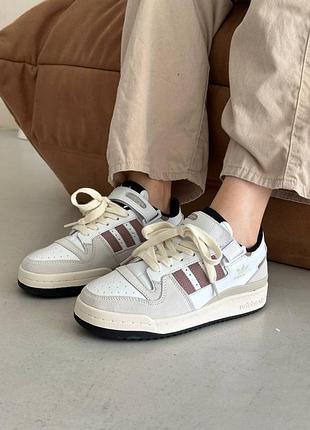 👟 жіночі кросівки adidas forum low brown  👟