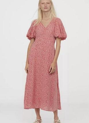 Натуральна сукня максі від h&m l/xl