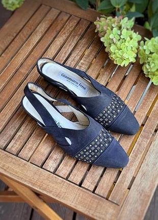 Вінтажні дизайнерські італійські туфлі слінгбек