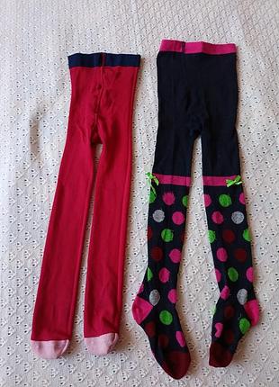 Колготки для дівчинки marks and spencer демісезонні з бавовни еластичні колготки
