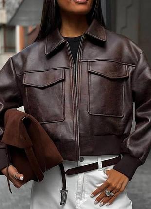 Крута куртка еко шкіра