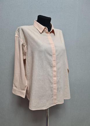 Рубашка со льном от  uni qlo