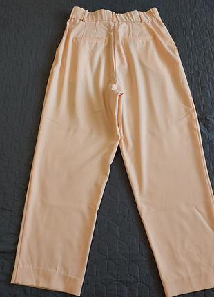Штани h&amp;m р 38 висока посадка цує персик 🍑 6