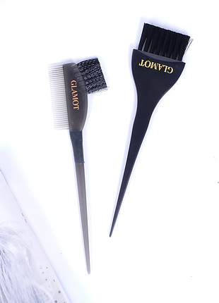Кисть для окрашивания волос glamot с расческой