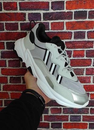 Мужские кроссовки adidas ozweego grey v2