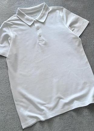 Біле бавовняне поло