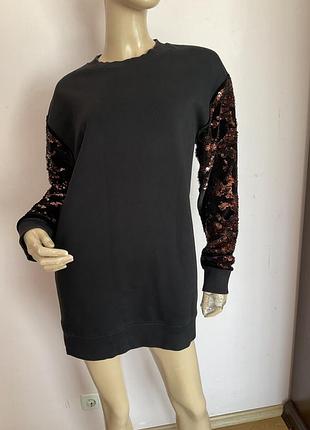 Туника- толстовка с паэтками/ s/ brend top shop
