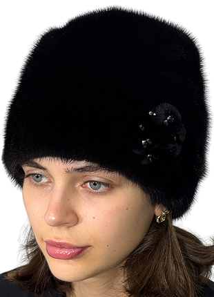 Женская норочная шапка кубанка из натурального меха