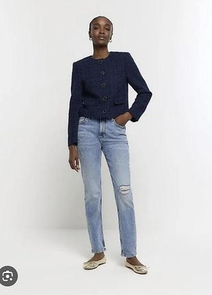 Твідовий піджак жакет river island р.l uk 16-18 жіночий