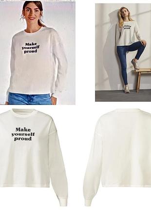 Женский реглан, лонгслив esmara свободный крой размер м евро 40/42 наш 46/48