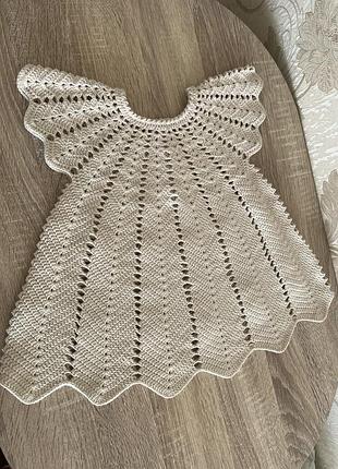 Платье для девочки 1-2 года хлопок50%+акрил