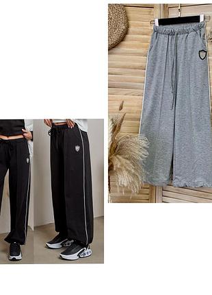 Модные стильные спортивные штаны для девочки р.140-164